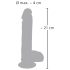 Vibrador giratorio con ventosa - Natural