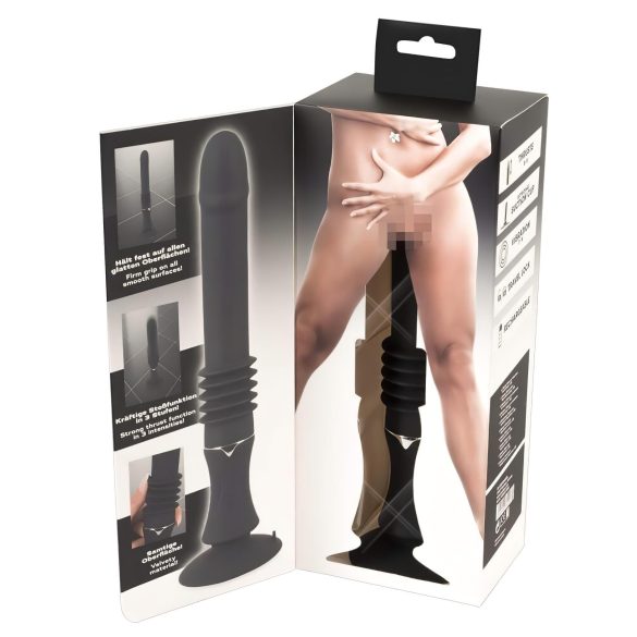 You2Toys - máquina sexual - vibrador empujador con ventosa - negro