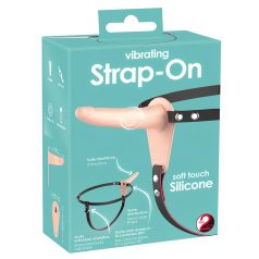   You2Toys - Strap-On - vibrador recargable para atar (natural)