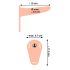 You2Toys - Arnés con vibrador recargable (color natural)