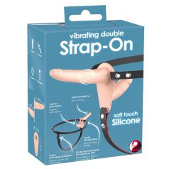You2Toys - Strap-On - arnés doble vibrador (natural)