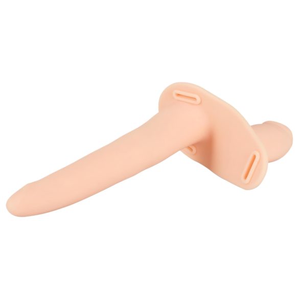 You2Toys - Arnés con doble consolador vibrador - silicona - color natural