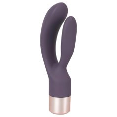  You2Toys Elegant Double - vibrador recargable con brazo para clítoris (lila)