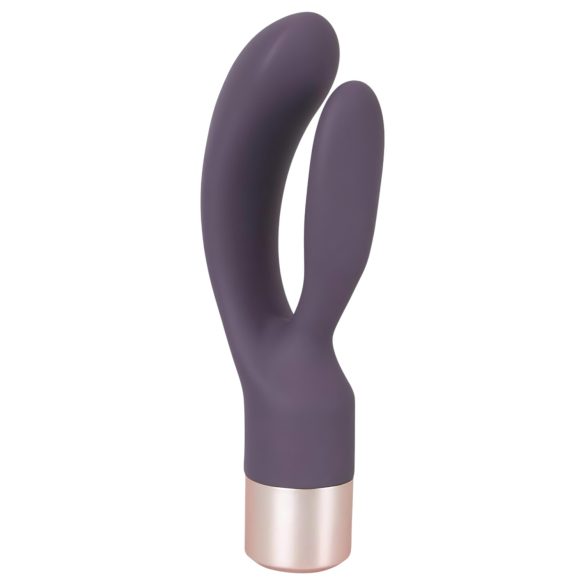 You2Toys Elegant Double - vibrador recargable con brazo para clítoris (lila)