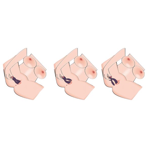 You2Toys Elegant Double - vibrador con estimulador de clítoris recargable lila