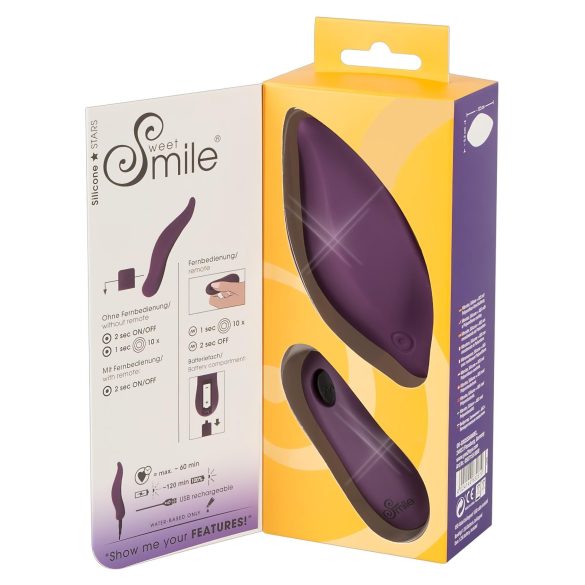 SMILE - vibrador clitorial recargable para braguita - silicona lila