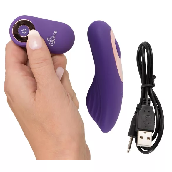 SMILE - vibrador para clítoris con mando a distancia recargable - lila
