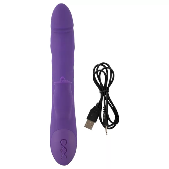 Smile Pearl - vibrador con bolas estimulantes - silicona lila