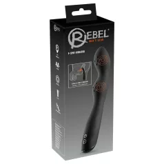 Rebel - Vibrador prostático doble motor - silicona negra