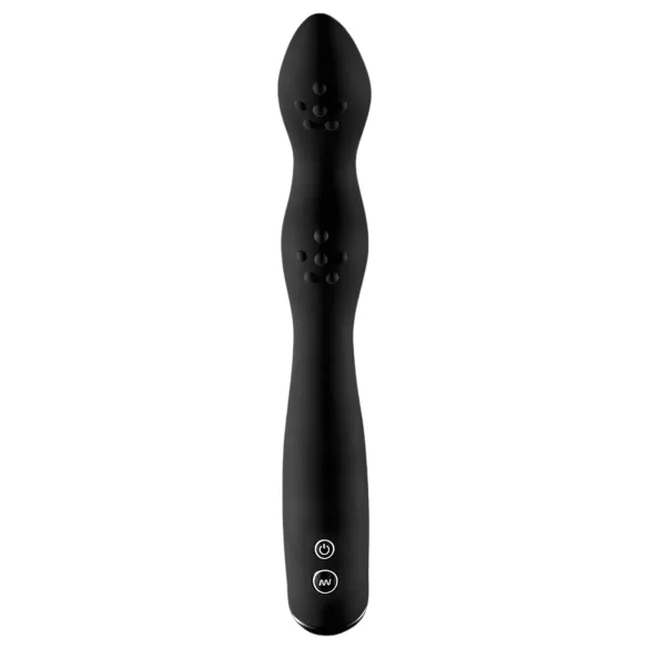Rebel - Vibrador prostático doble motor - silicona negra