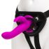 Happyrabbit Strap-On - vibrador conejito ajustable (lila)
