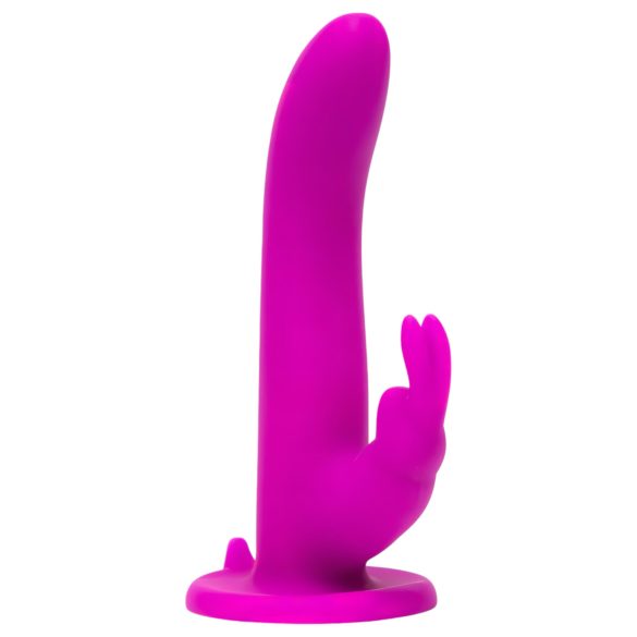 Happyrabbit - Arnés con vibrador conejo - silicona lila