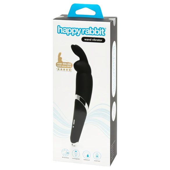 Vibrador Masajeador Happyrabbit Wand Recargable (Negro)