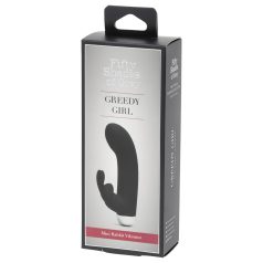 Greedy Girl - vibrador con brazo clitorial (negro)