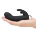 Greedy Girl - vibrador con brazo clitorial (negro)