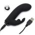 Greedy Girl - vibrador con brazo clitorial (negro)