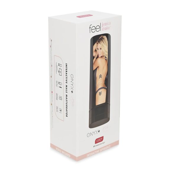 Kiiroo Onyx+ Jessica Drake - masturbador interactivo masculino - negro