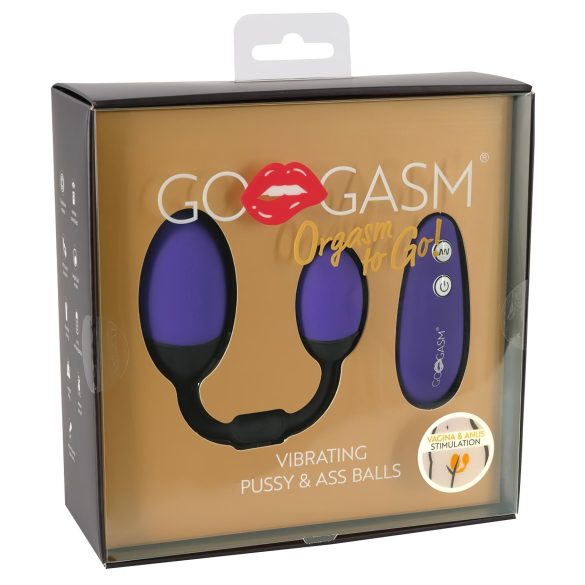 GoGasm Dúo Vibrador - Control Total (morado-negro)