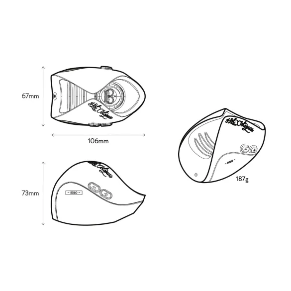 Hot Octopuss - masturbador masculino recargable - negro