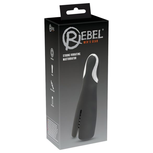 Rebel Strong - Vibrador glande recargable (negro)