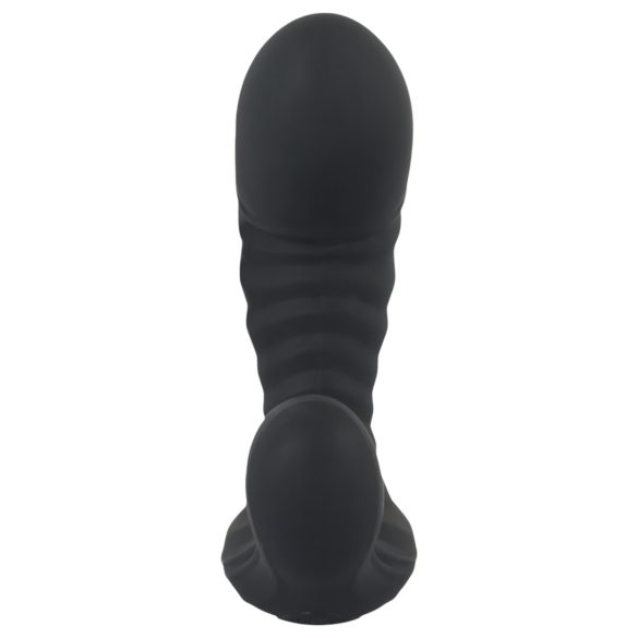 You2Toys - vibrador inflable con control remoto - silicona negra