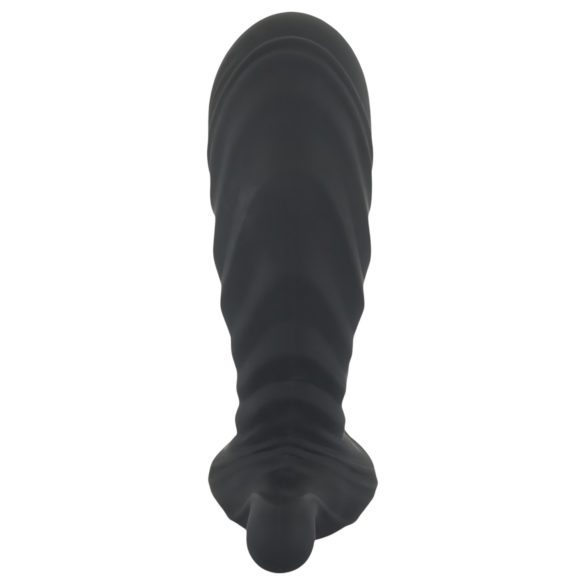 You2Toys - vibrador inflable con control remoto - silicona negra
