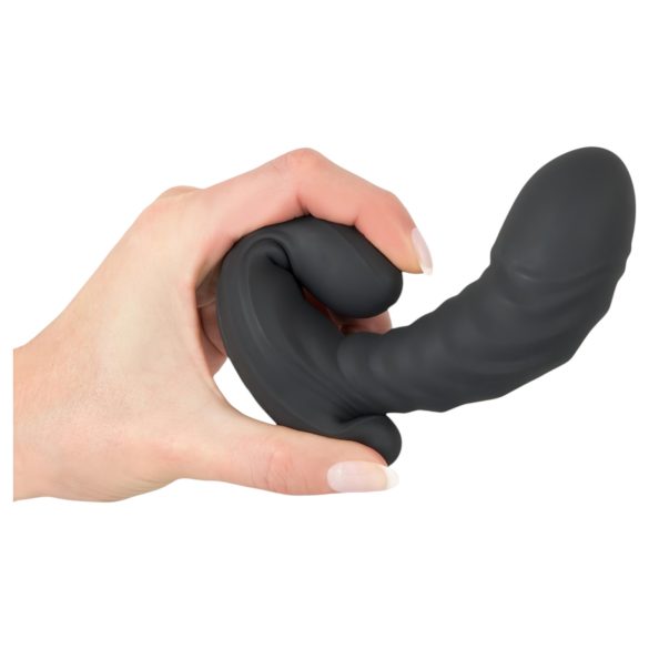 You2Toys - vibrador inflable con control remoto - silicona negra