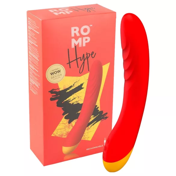 ROMP Hype - vibrador punto G impermeable - silicona naranja