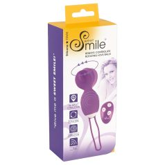 SMILE Love Ball - huevo vibrador giratorio (lila)