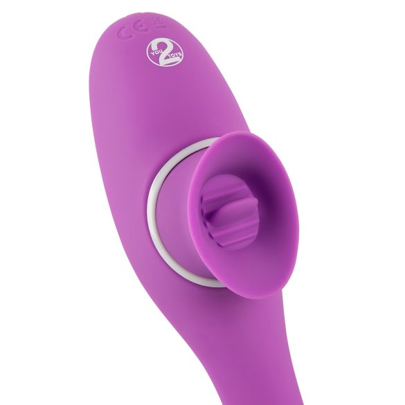 You2Toys - vibrador recargable 2 en 1 - función doble - lila