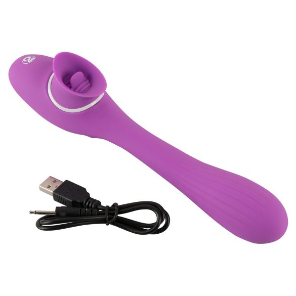 You2Toys - vibrador recargable 2 en 1 - función doble - lila