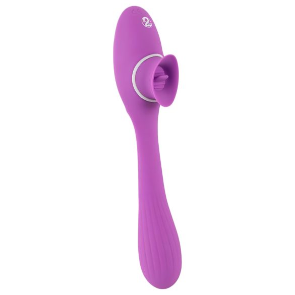 You2Toys - vibrador recargable 2 en 1 - función doble - lila