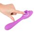 Vibrador 2en1 Recargable You2Toys con 2 Funciones (Púrpura)
