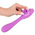 Vibrador 2en1 Recargable You2Toys con 2 Funciones (Púrpura)