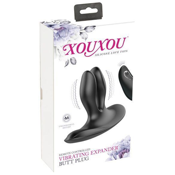 XOUXOU - vibrador anal doble recargable (negro)