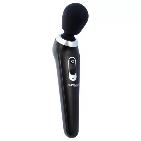 PalmPower Extreme Wand - masajeador recargable vibrador - silicona negra