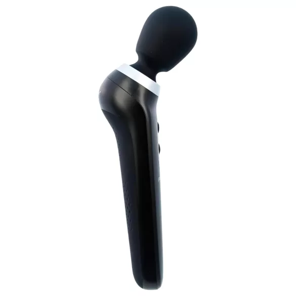 PalmPower Extreme Wand - masajeador recargable vibrador - silicona negra