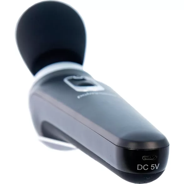 PalmPower Extreme Wand - masajeador recargable vibrador - silicona negra