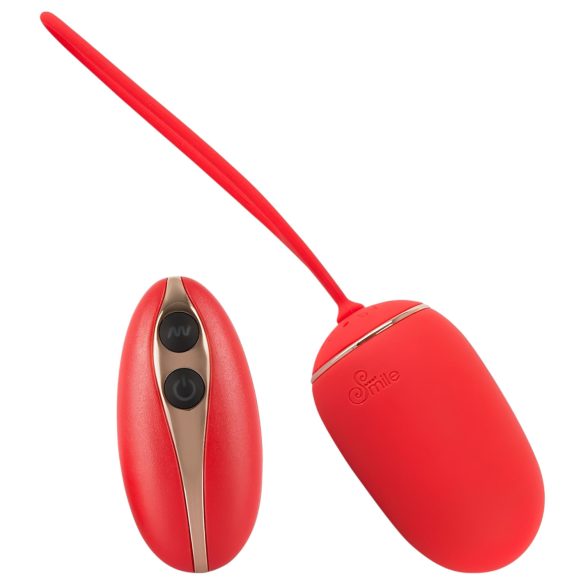 Juego de Amor SMILE - Huevo Vibratorio Inalámbrico Recargable (Rojo)