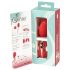 Huevo vibrador Smile - recargable y con control remoto (rojo)