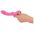 Vibrador Dual Petit recargable, 2 motores (rosa)