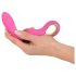 Vibrador Dual Petit recargable, 2 motores (rosa)
