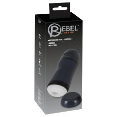 Rebel - 2en1 succionador/vibrador masturbador (negro)
