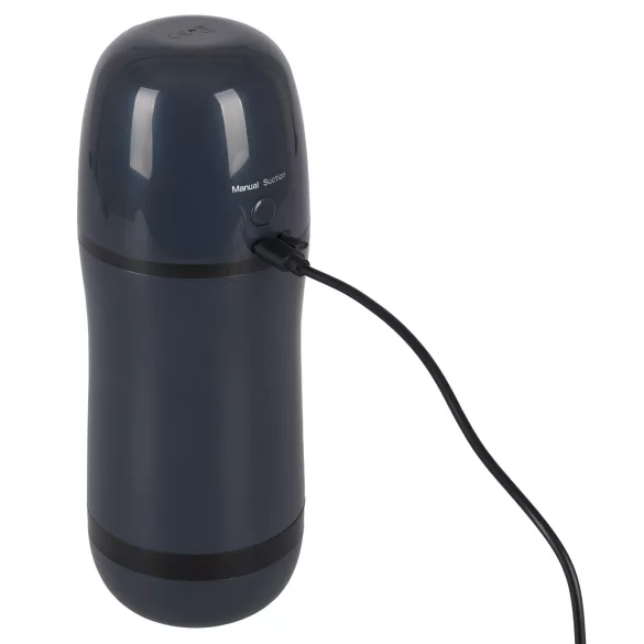Rebel - masturbador masculino succionador y vibrador 2 en 1 - negro