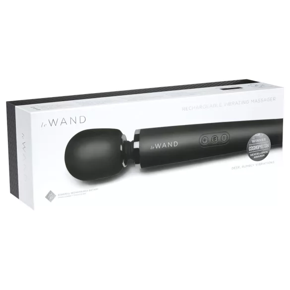 Le Wand Petite - masajeador vibrador exclusivo recargable (negro)