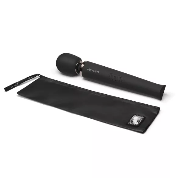 Le Wand Petite - masajeador vibrador exclusivo recargable (negro)