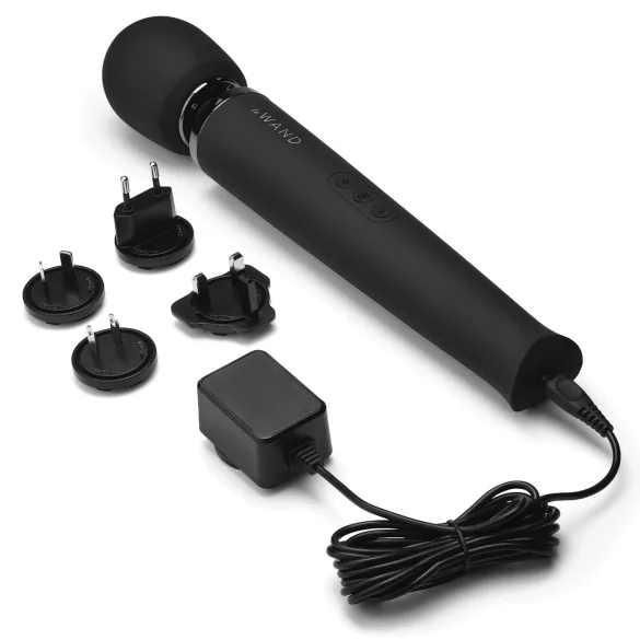 Le Wand Petite - masajeador vibrador exclusivo recargable (negro)