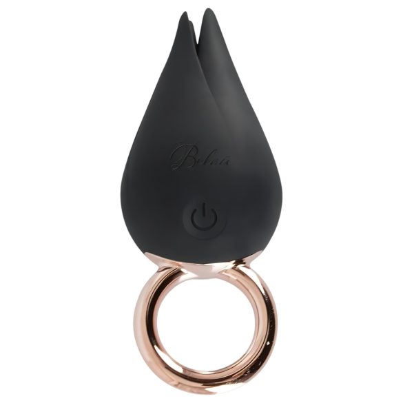 Belou - vibrador impermeable recargable para clítoris (negro)