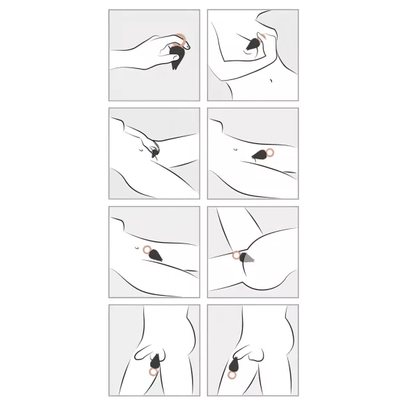 Belou - vibrador de clítoris recargable impermeable - negro