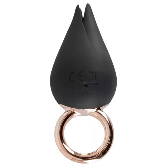 Belou - vibrador de clítoris recargable impermeable - negro